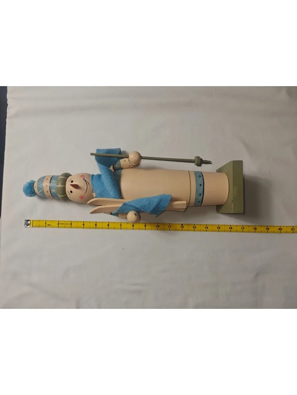 15” Nutcracker Snowman Dressed To Impress In Scarf